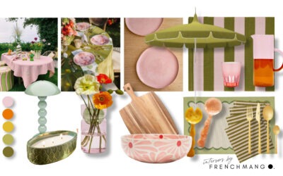 Pink and Green Alfresco Dinner